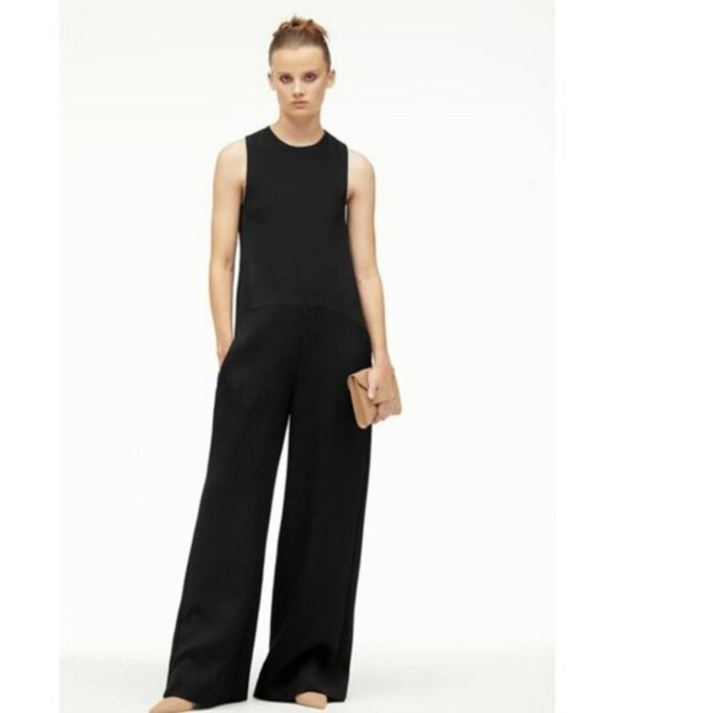 Zara Narciso Rodriguez Elegant Black Sleeveless Jumpsuit, NWOT, M